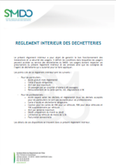 LE NOUVEAU RÈGLEMENT INTÉRIEUR DES DÉCHETTERIES